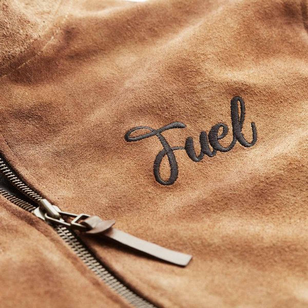 Fuel Sidewaze Tan Jacket klasická retro kožená bunda