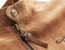 Fuel Sidewaze Tan Jacket klasická retro kožená bunda